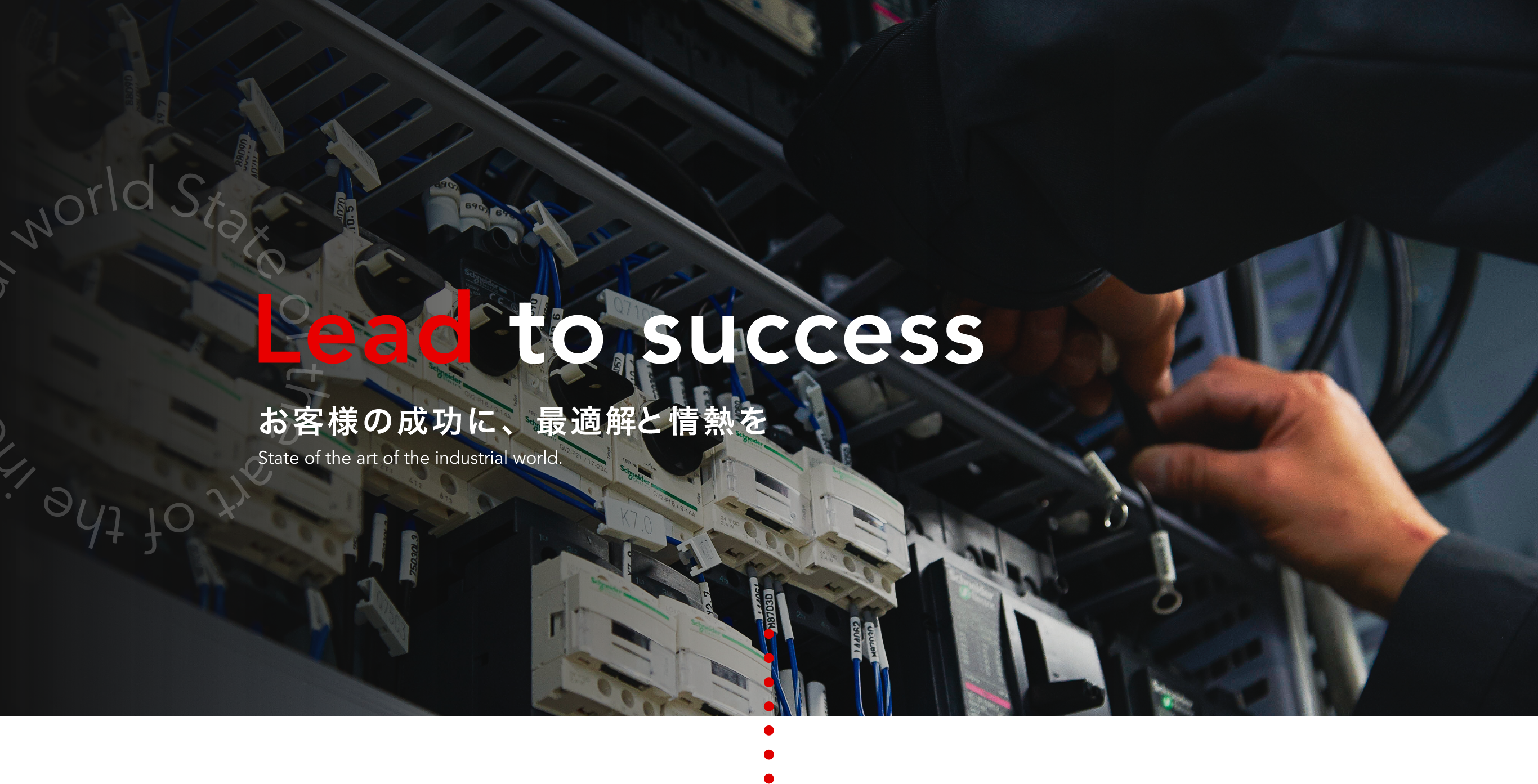 Lead to success お客様の成功に、最適解&情熱を